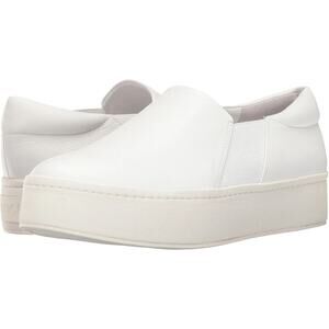 Vince Warren Platform White Plaster Leather Size 8